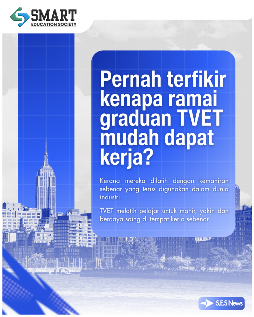Employment-focused post from the Smart Education Society TVET campaign.