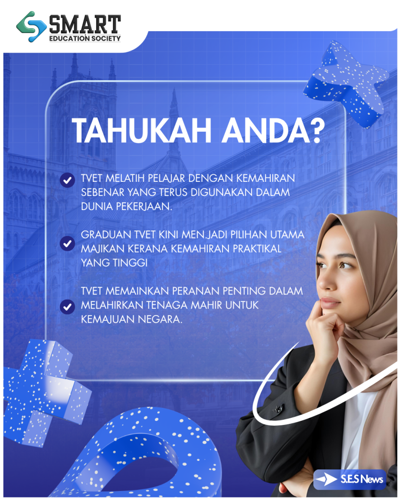 Opening information post from the Smart Education Society TVET campaign.